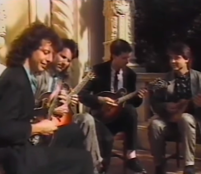 Modern Mandolin Quartet – Some Great Videos 1985 / 1986 – Mike Marshall, Dana Rath, Paul Blinkey and John Imholz