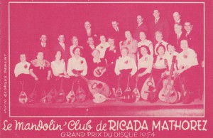 Le Mandolin' Club de Ricada Mathorez Grand Prix du Disque 1954