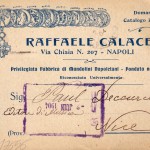 A postcard by Raffaele Calace (1904) - Front with mandolin