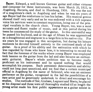 Biography of Eduard Bayer - Part 1