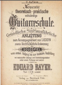 Guitar Method by Eduard Bayer - Cover