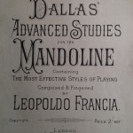 Dallas' Advanced Studies for the Mandoline