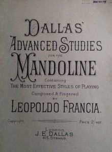 Dallas' Advanced Studies for the Mandoline
