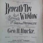 Beneath Thy Window Serenade