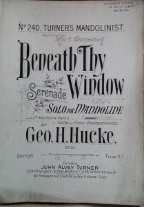Beneath Thy Window Serenade